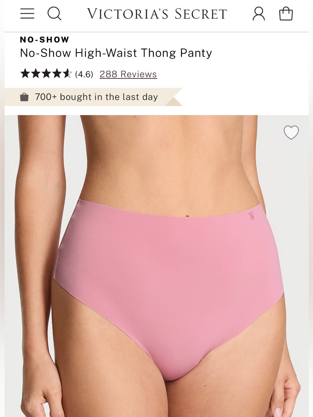 NWOT 3 pack Victoria's Secret No-Show High-Waist Thong Panty